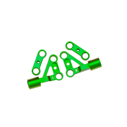 TRIANGLES DE SUSPENSION AVANTS SUPERIEURS ALU ANODISES VERTS (10533-GRN)